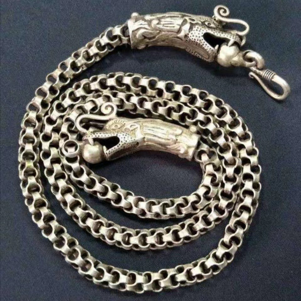 Vintage Collectible Jewelry - Vintage Antique White Copper Plated Silver