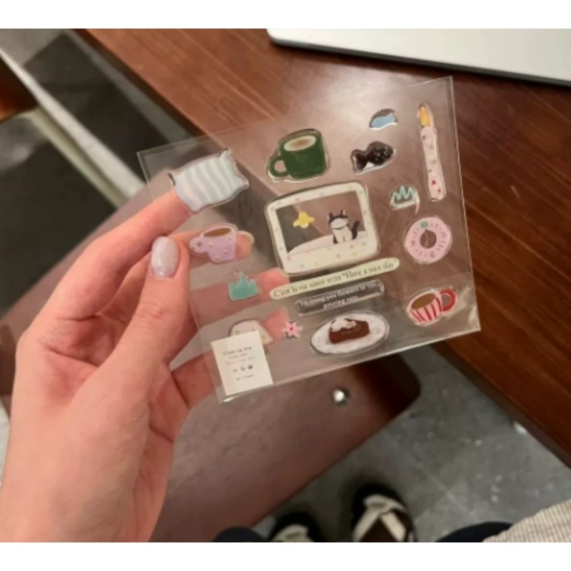 Cute Black Cat Clock Sticker S - Camera Leather Case recension och pris