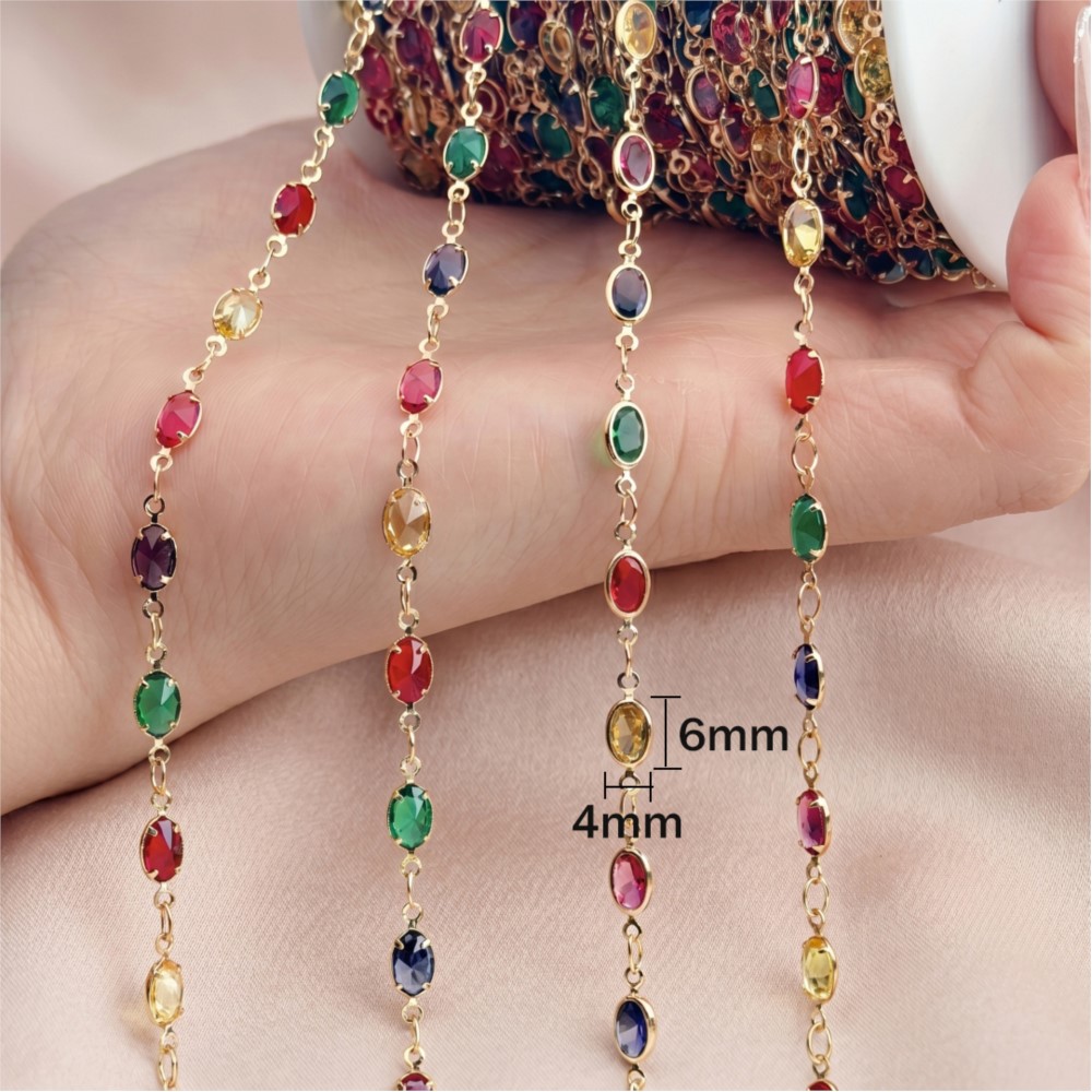 1meter Colorful Crystal Chain  - Vintage Collectibles For Sale recension och pris