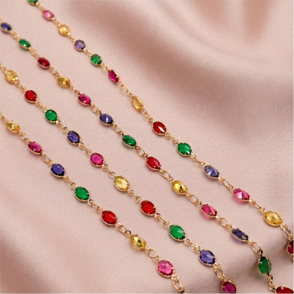 1meter Colorful Crystal Chain  - Vintage Collectibles For Sale recension och pris