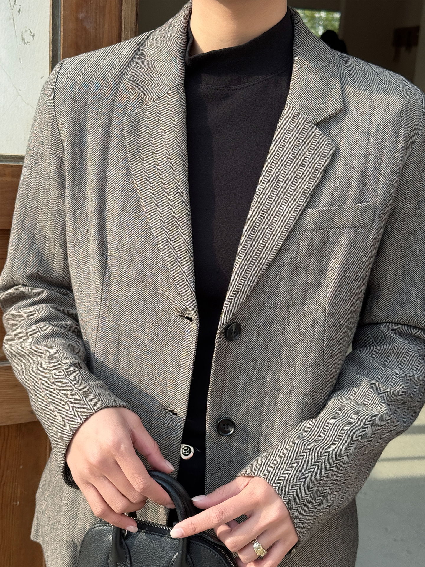 Gray Casual Cotton Linen Suit  - Collectible Vintage Matches recension och pris
