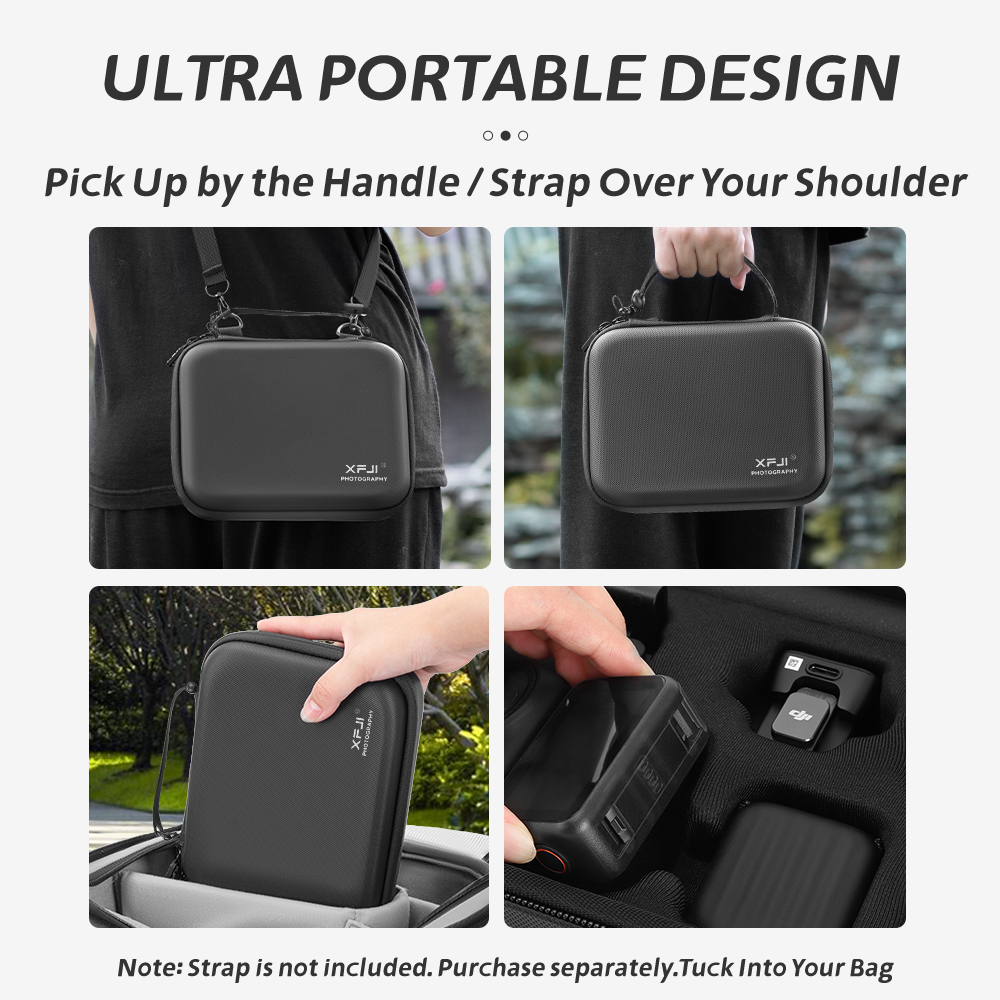 XFJI Storage Bag Case PU Leath - Camera Leather Case recension och pris