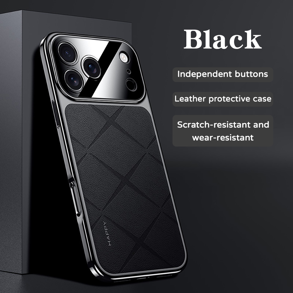 Frame Leather Plating For iPho - Camera Leather Case recension och pris