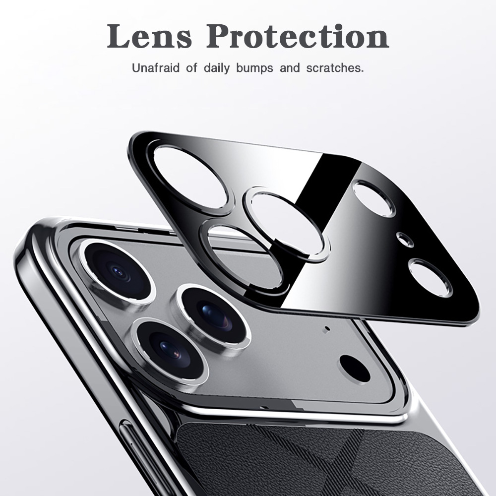 Frame Leather Plating For iPho - Camera Leather Case recension och pris