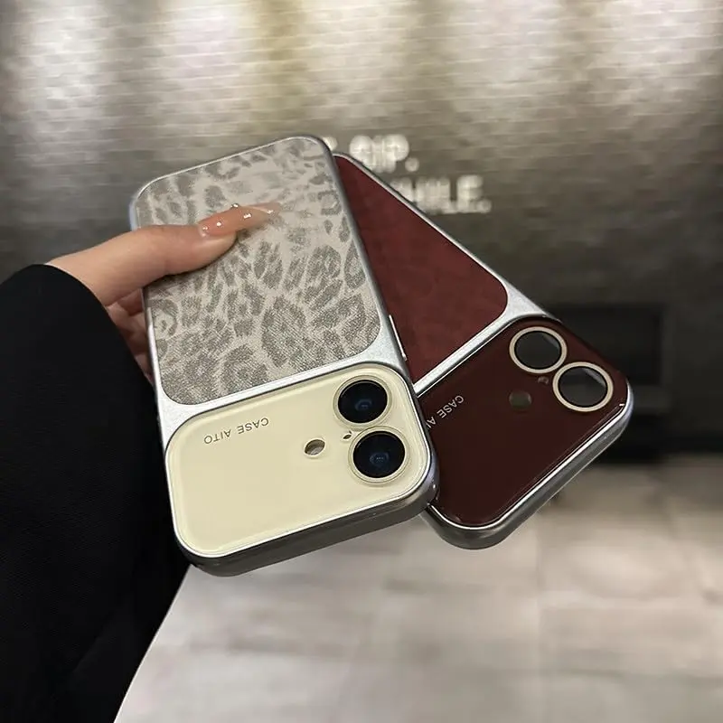 Leopard Cheetah Leather Back C - Camera Leather Case recension och pris