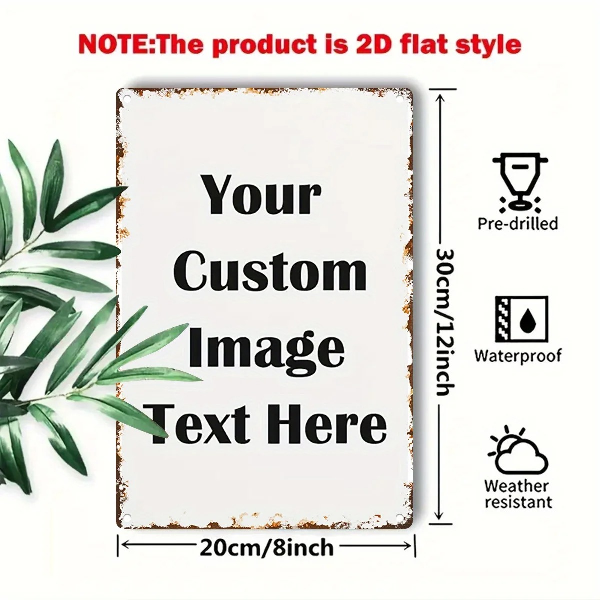 Custom Photo & Text Tin Sign - - Vintage Collectible Signs recension och pris