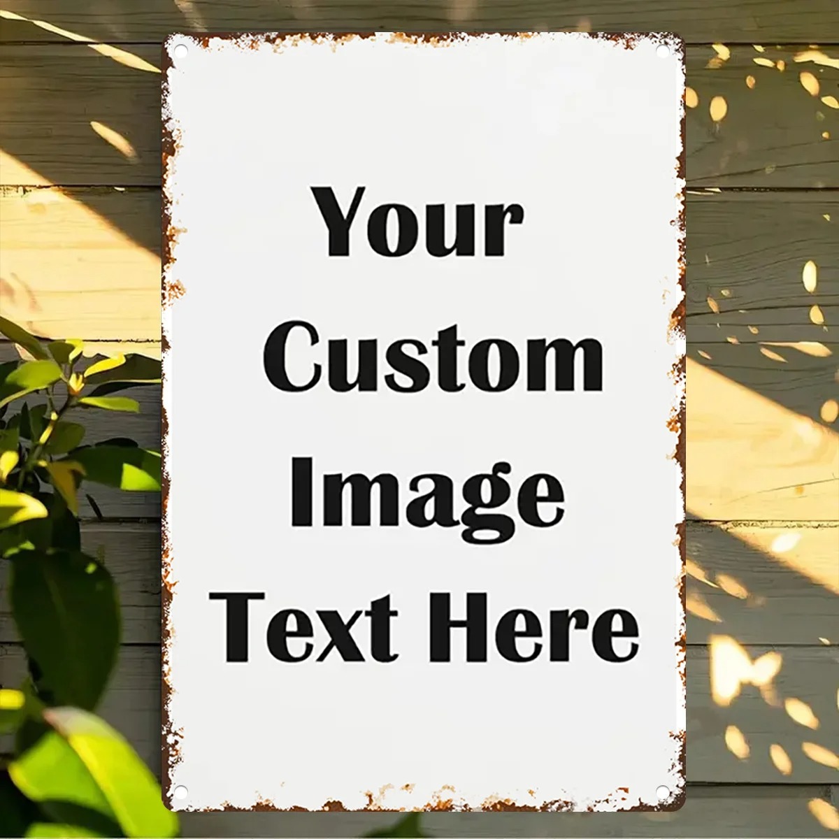 Custom Photo & Text Tin Sign - - Vintage Collectible Signs recension och pris