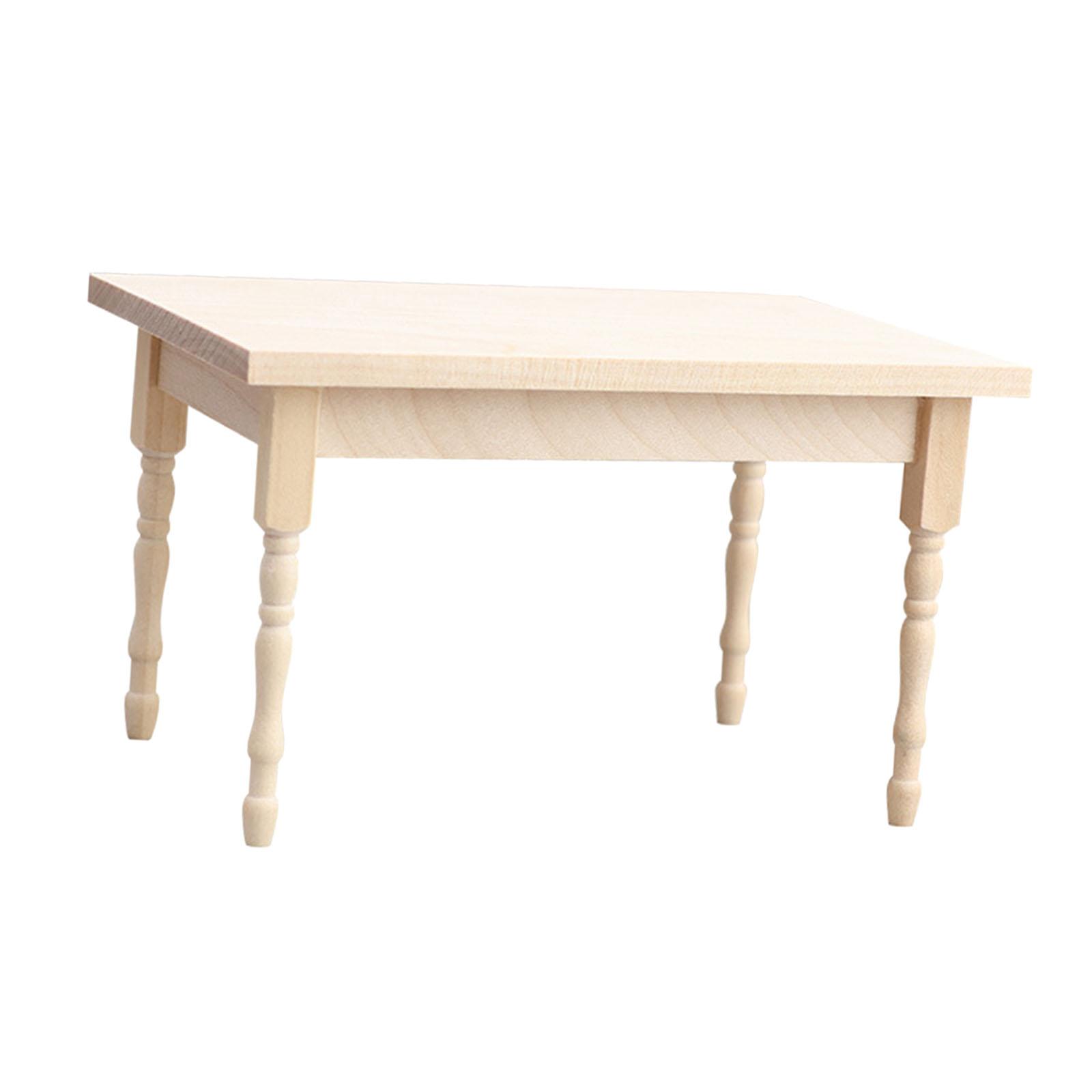 Miniature Wooden Table Dollhou - Vintage Collectible And Vintage Dolls recension och pris