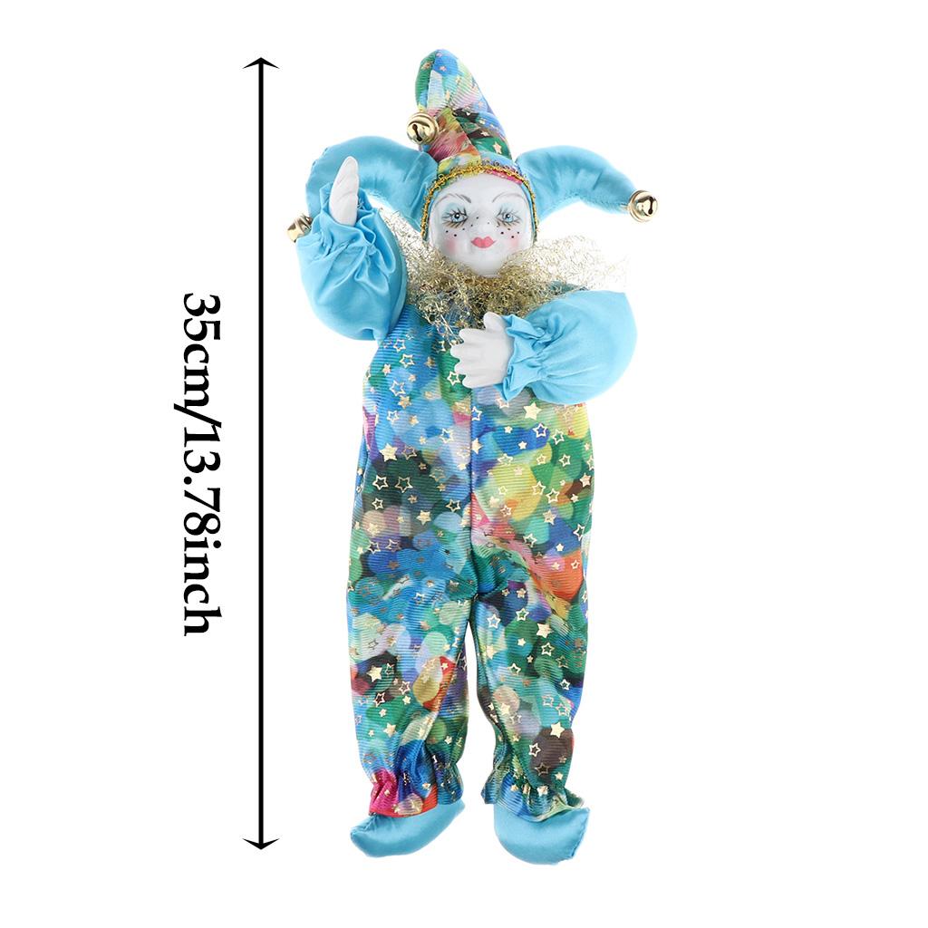 Vintage Cloth Clown Doll Porce - Vintage Collectible Clowns recension och pris