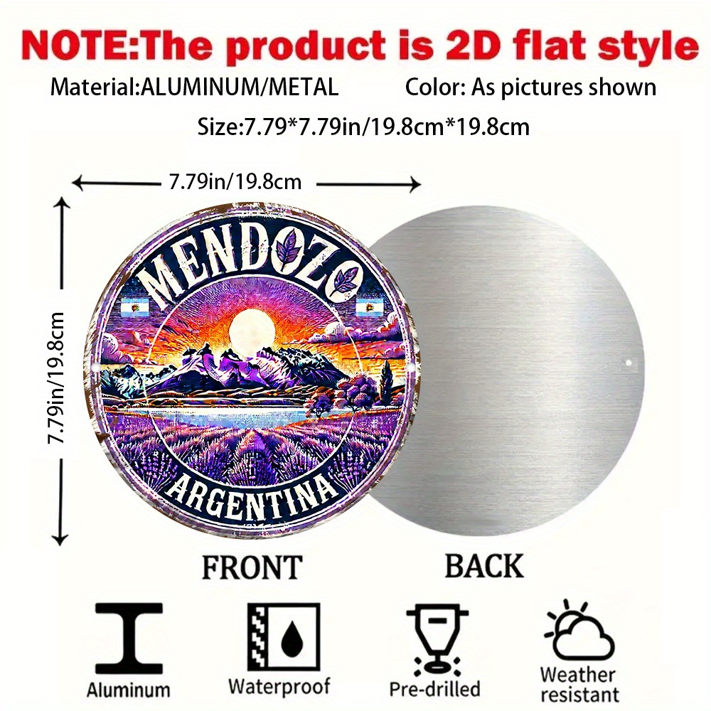 2D Flat, 2D Flat Retro Mendoza - Vintage Collectible Signs recension och pris