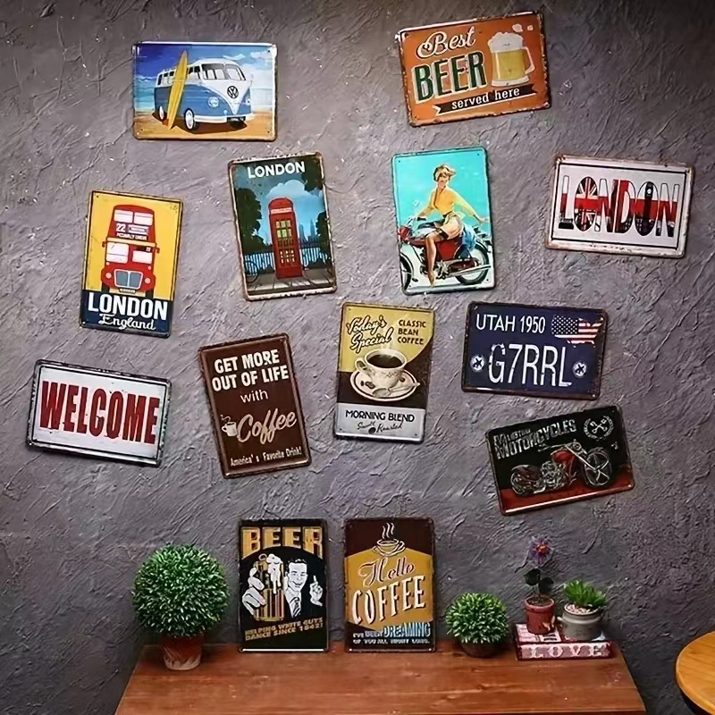 Vintage Bar Metal Signs Bathro - Vintage Collectible Signs recension och pris