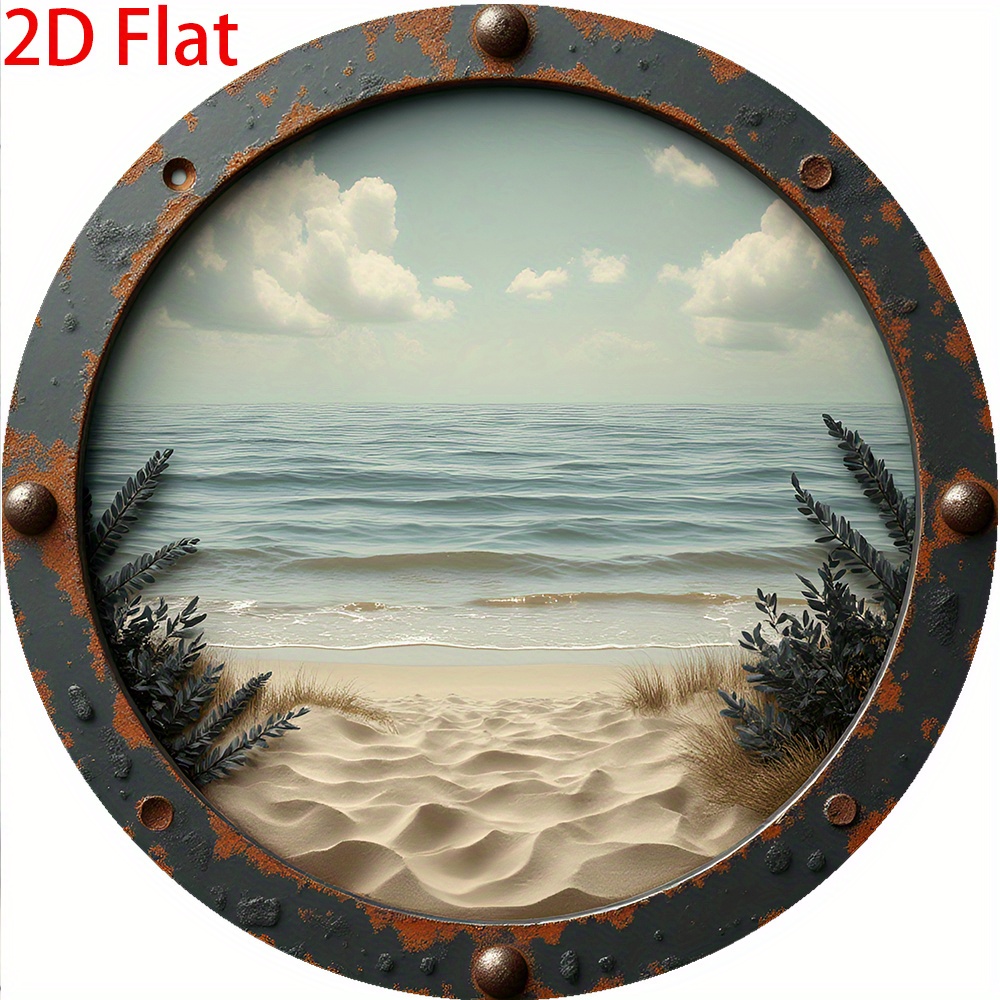 2D Flat - 1pc Vintage Round Al - Vintage Collectible Signs recension och pris