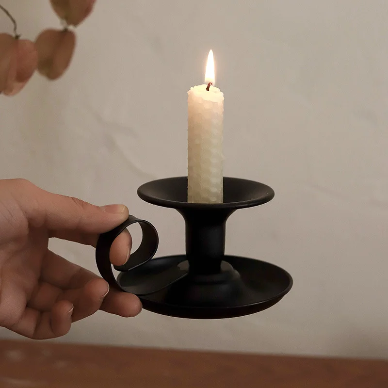 Tea Cup Type Candlestick Iron  - Collectible Vintage Matches recension och pris