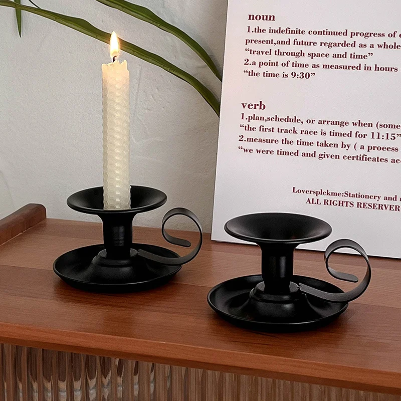 Tea Cup Type Candlestick Iron  - Collectible Vintage Matches recension och pris