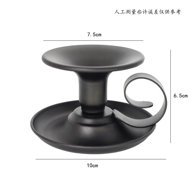 Tea Cup Type Candlestick Iron  - Collectible Vintage Matches recension och pris