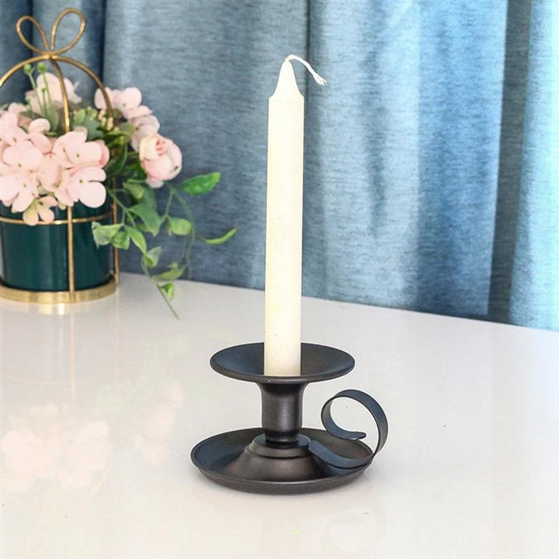 Tea Cup Type Candlestick Iron  - Collectible Vintage Matches recension och pris