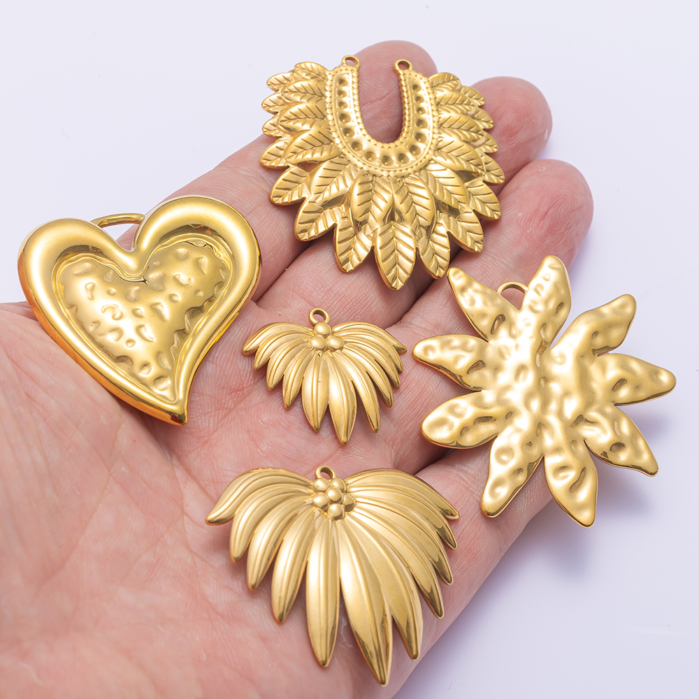 2pcs Gold Stainless Steel Hear - Vintage Collectibles For Sale recension och pris