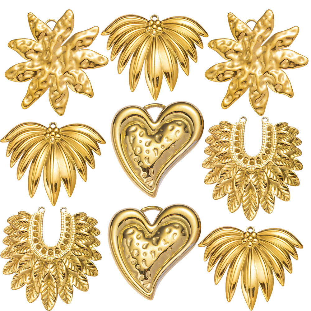 2pcs Gold Stainless Steel Hear - Vintage Collectibles For Sale recension och pris