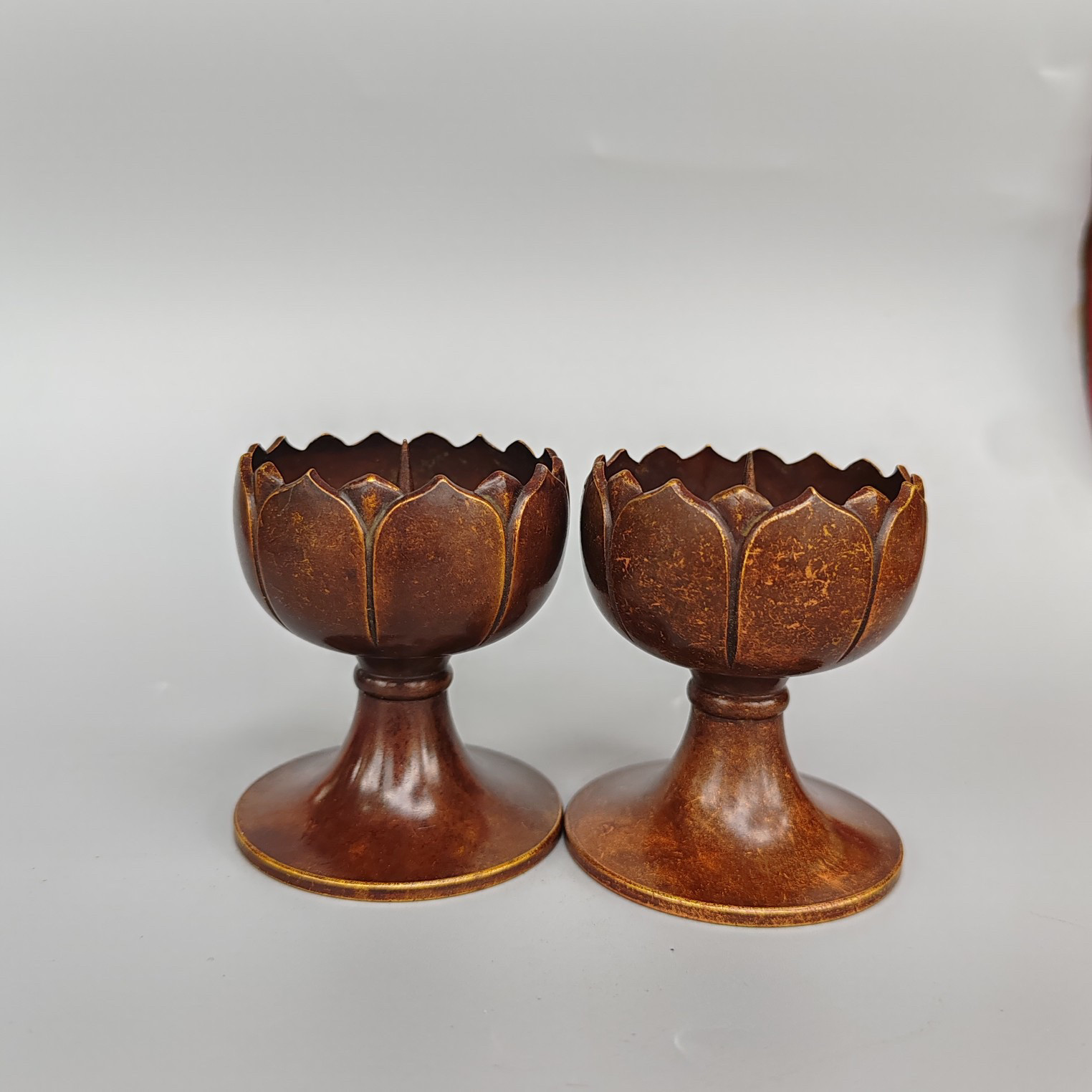 2Pcs Vintage Pure Brass Cups C - Collectible Vintage Matches recension och pris