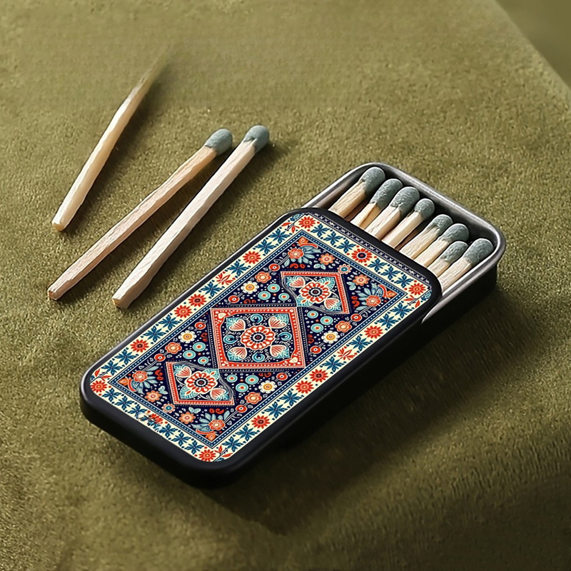 Vintage Metal Match Box Peaky  - Collectible Vintage Matches recension och pris