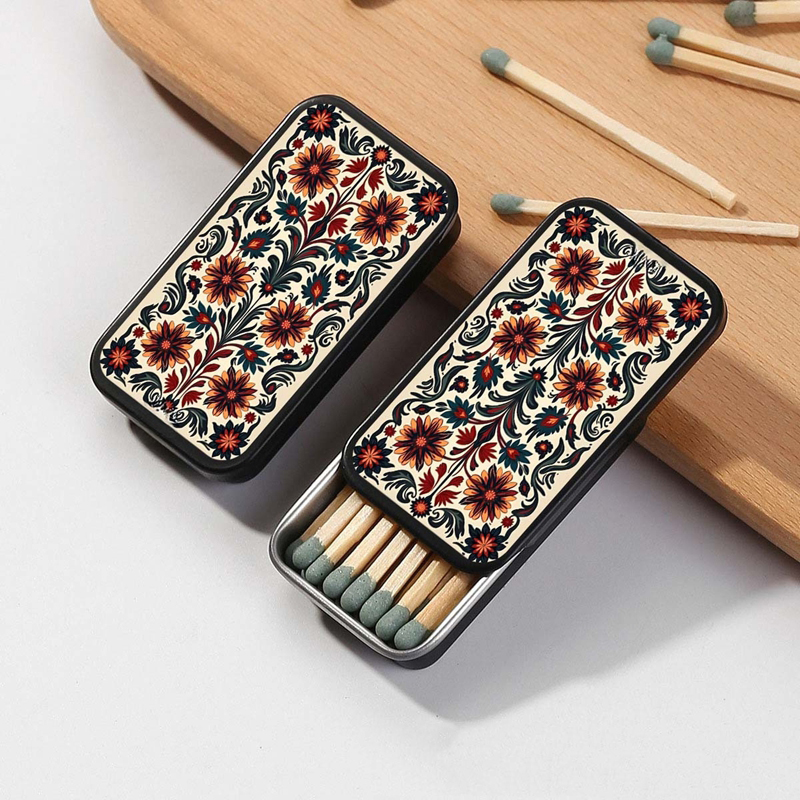 Vintage Metal Match Box Peaky  - Collectible Vintage Matches recension och pris