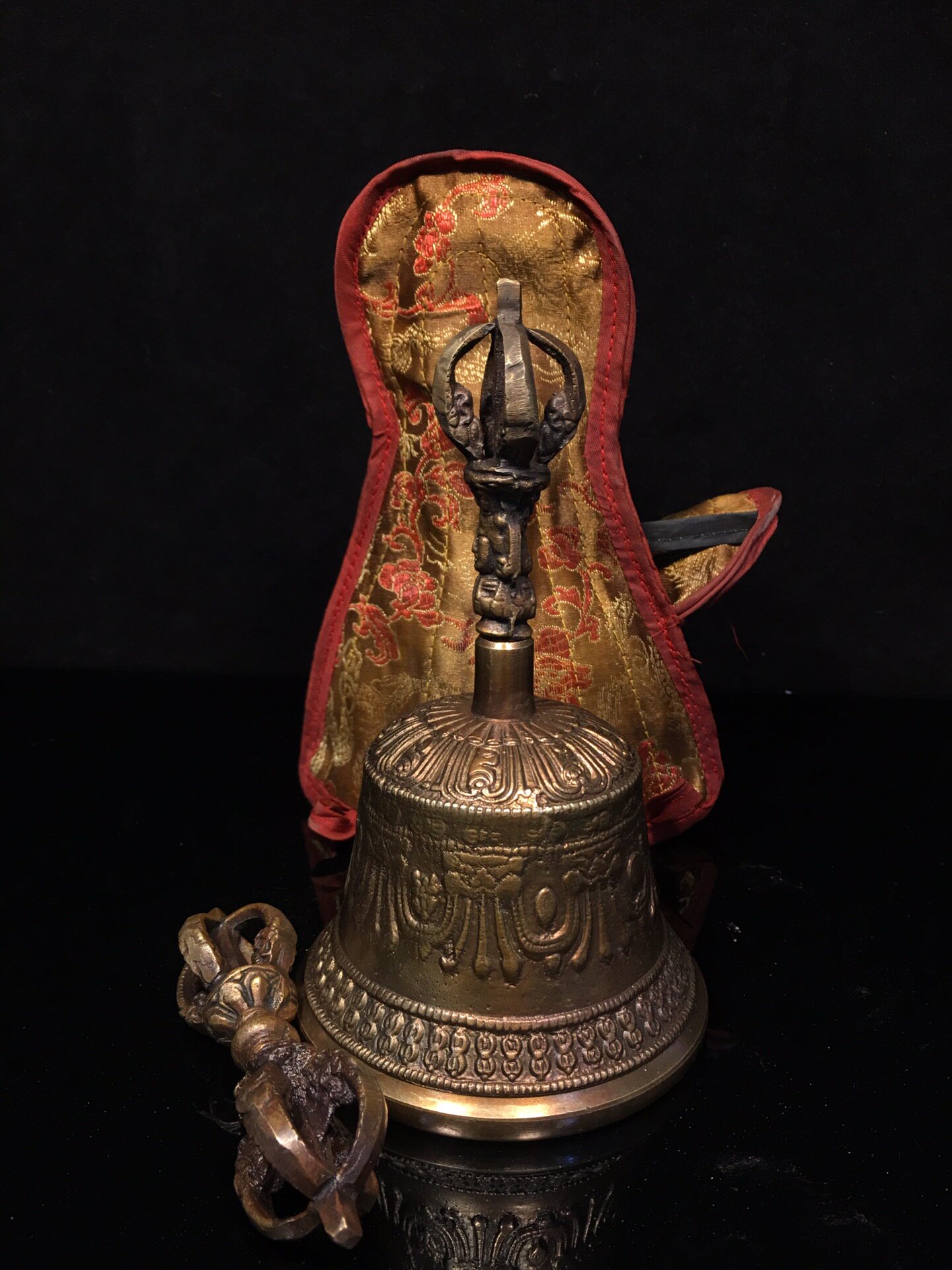Vintage Pure Brass Vajra Bell  - Vintage Collectible Bells recension och pris