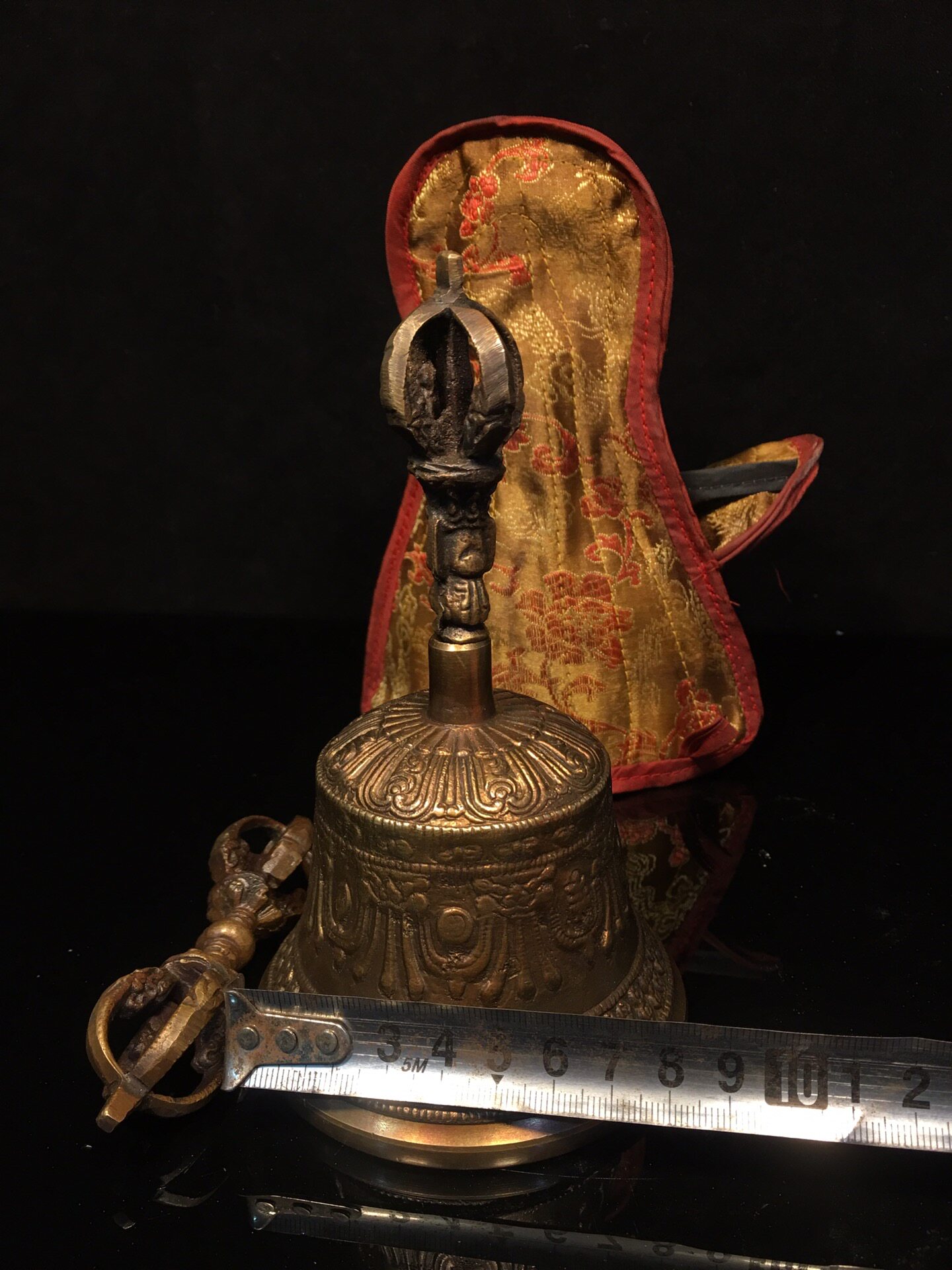 Vintage Pure Brass Vajra Bell  - Vintage Collectible Bells recension och pris