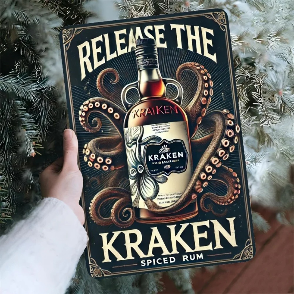 Vintage Kraken Spiced Rum Meta - Vintage Collectible Signs recension och pris