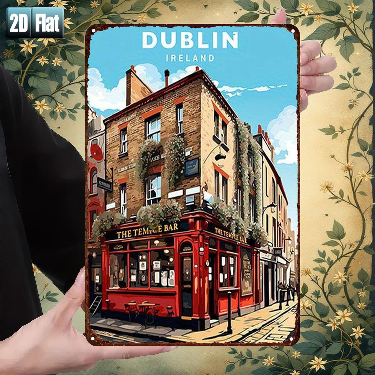 Dublin Ireland Temple Bar Meta - Vintage Collectible Signs recension och pris