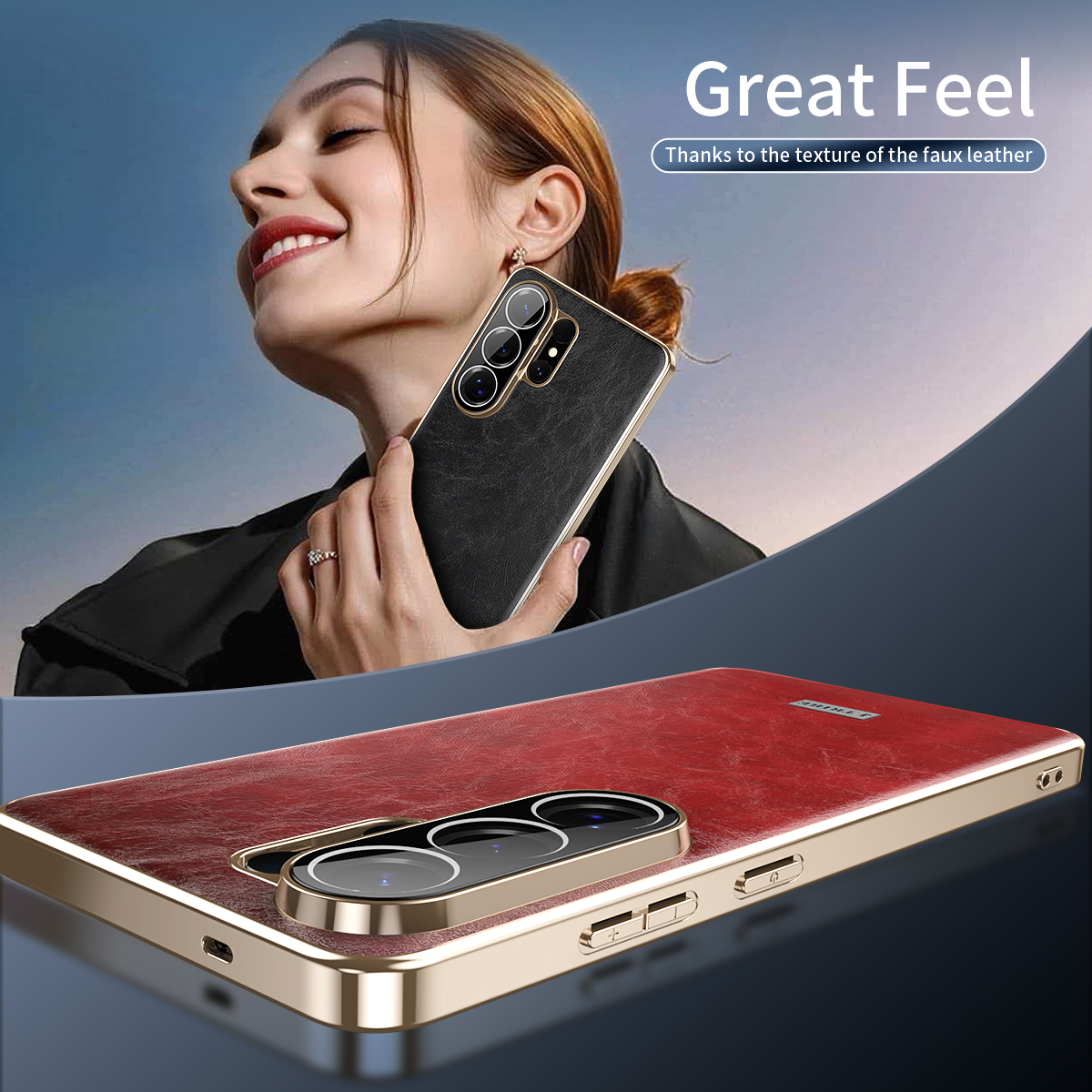 Luxury Business Oil-Wax Textur - Camera Leather Case recension och pris