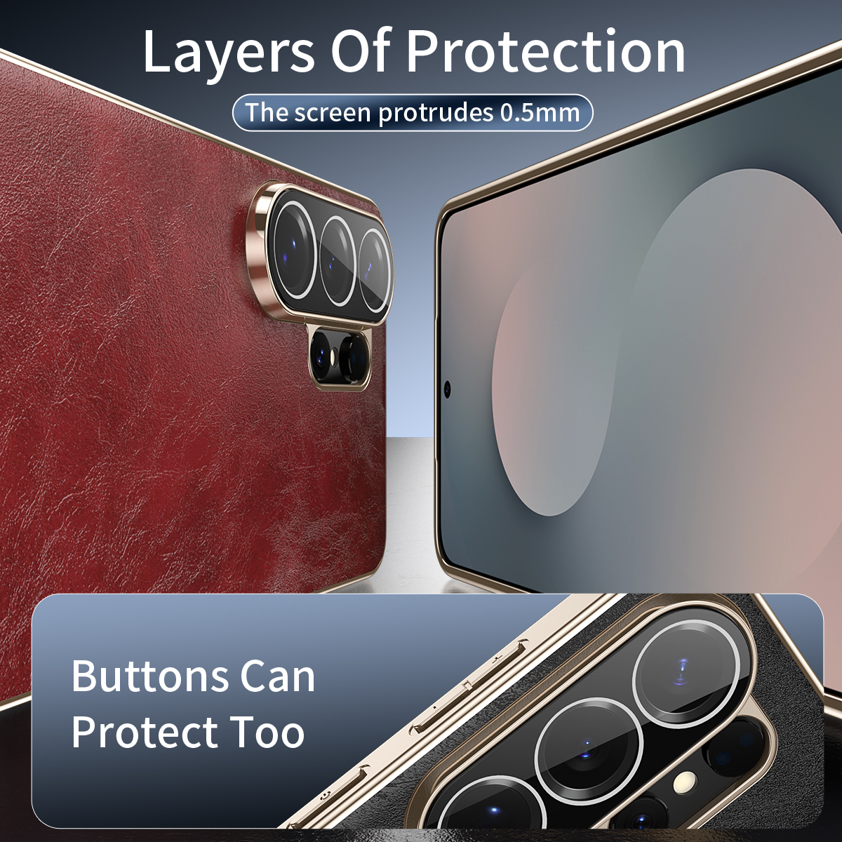 Luxury Business Oil-Wax Textur - Camera Leather Case recension och pris