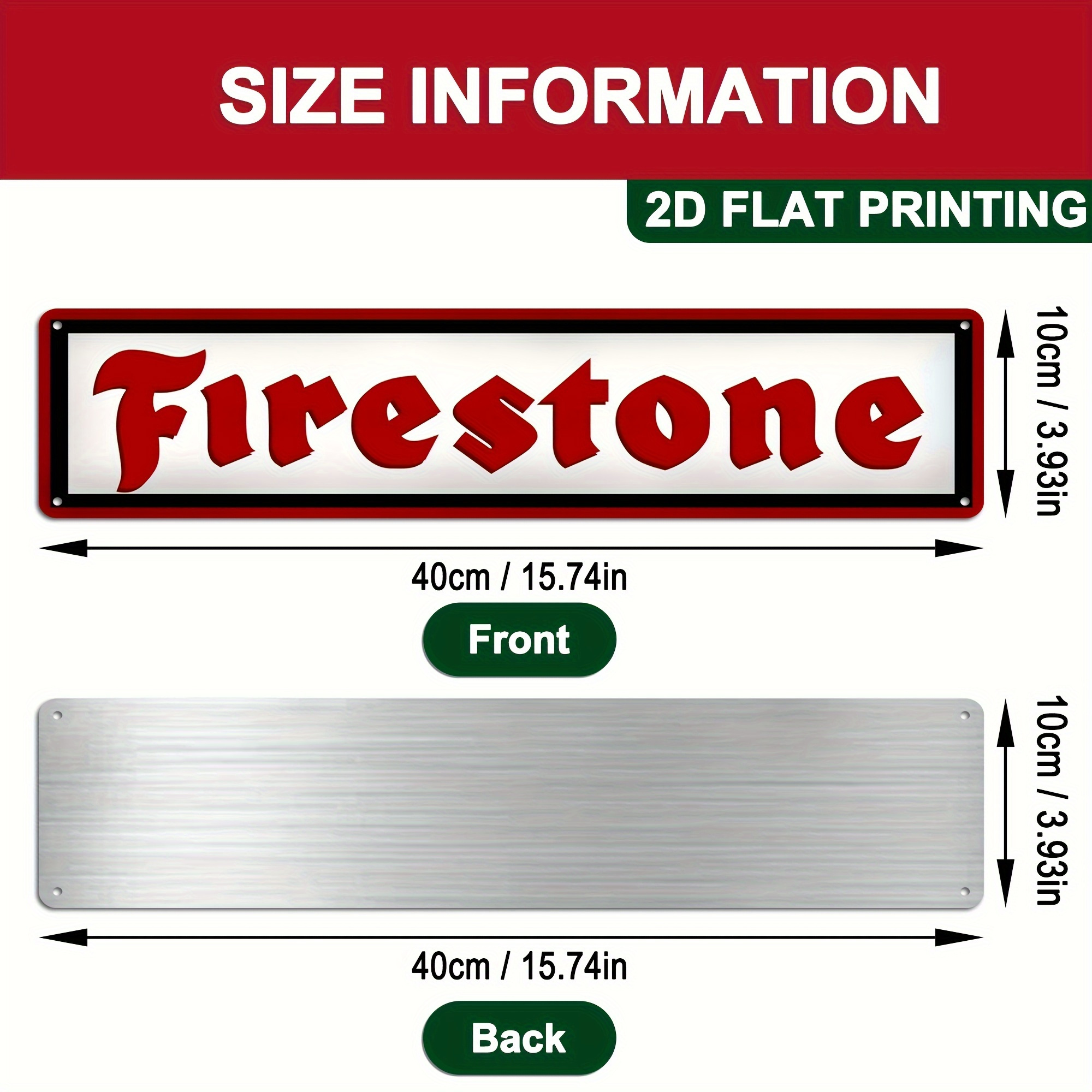 2D Flat, 2D Flat - Vintage Fir - Vintage Collectible Signs recension och pris